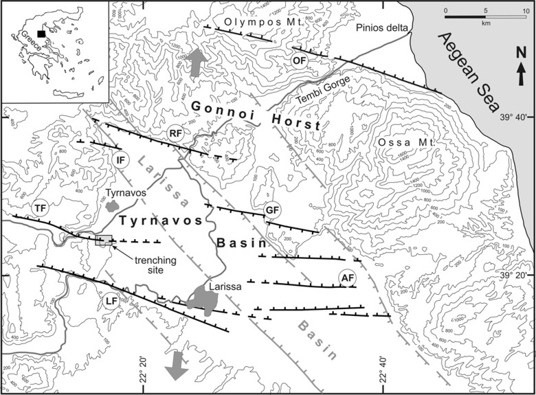 GRCS002F01 - Geological map of the Tyrnavos Basin