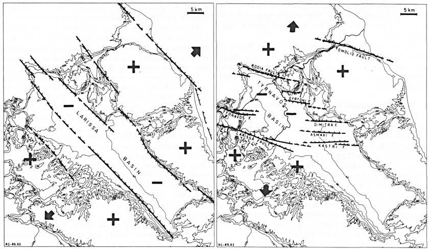 GRCS002F05 - Structural maps of eastern Thessaly (Pliocene-Holocene)