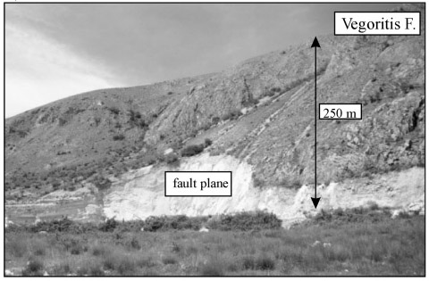 GRCS072F13 - Photograph of the fault scarp