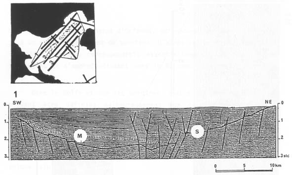 GRCS110F10 - Seismic profile accross the eastern projection of the fault