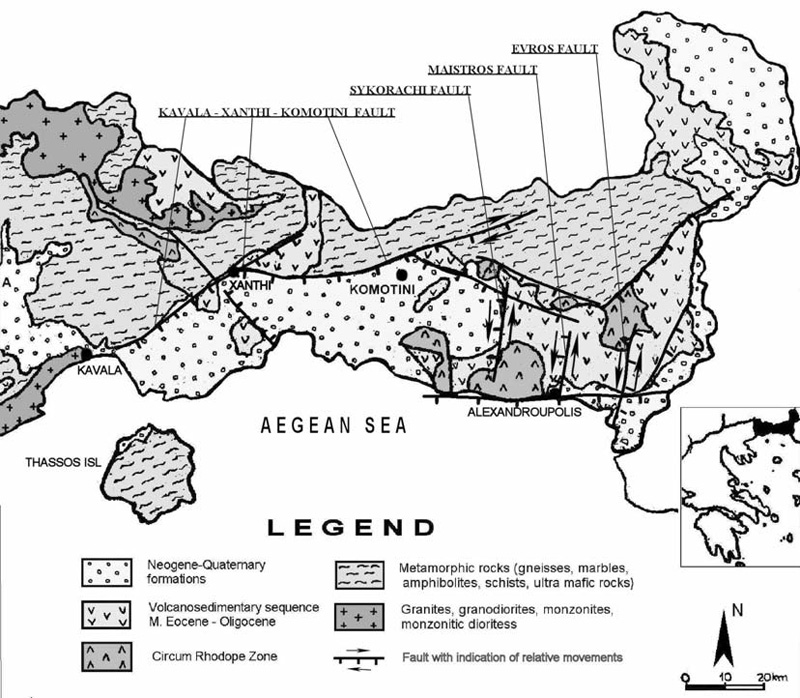GRCS150F02 - Simplified geological map of eastern Macedonia-Thrace