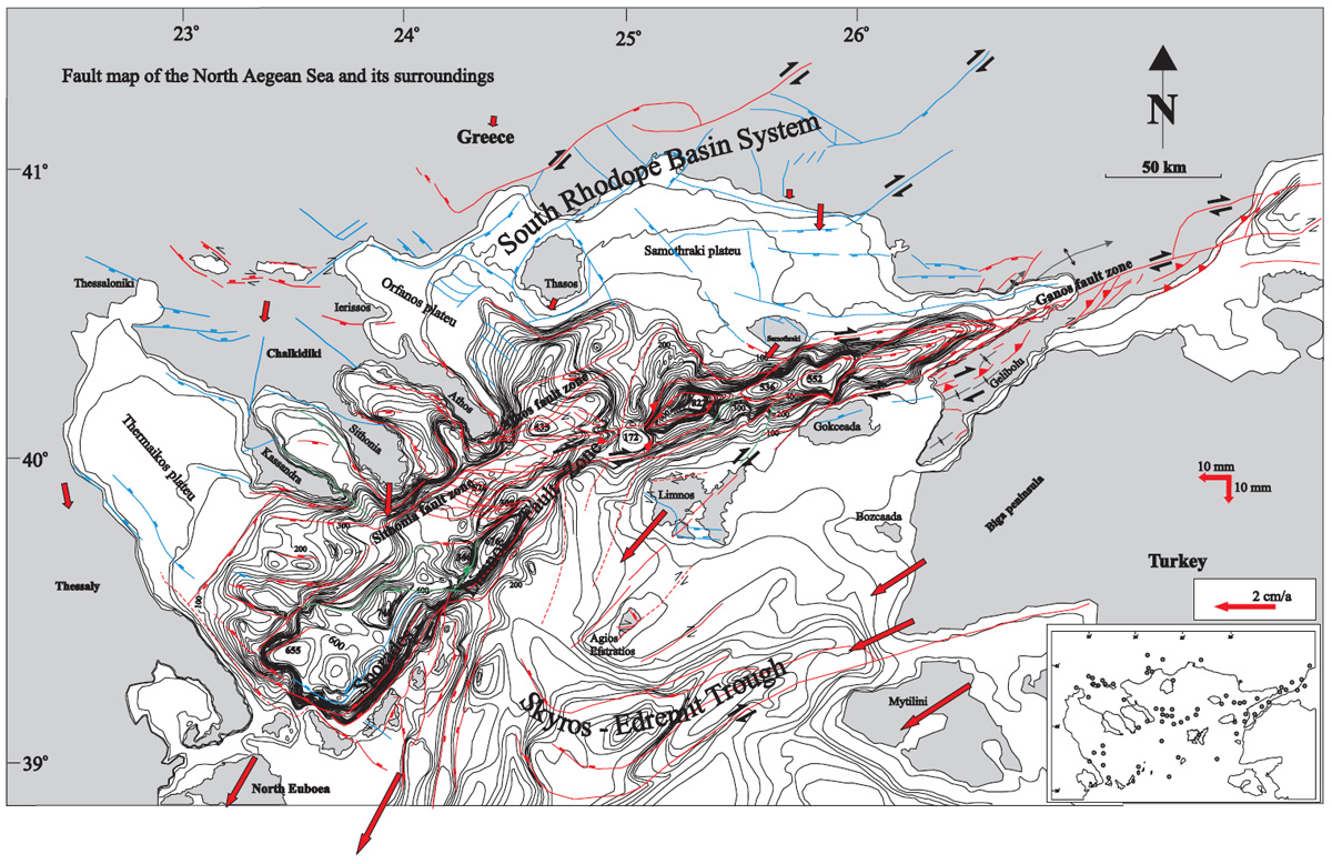 GRCS810F09 - Fault map of the North Aegean Sea
