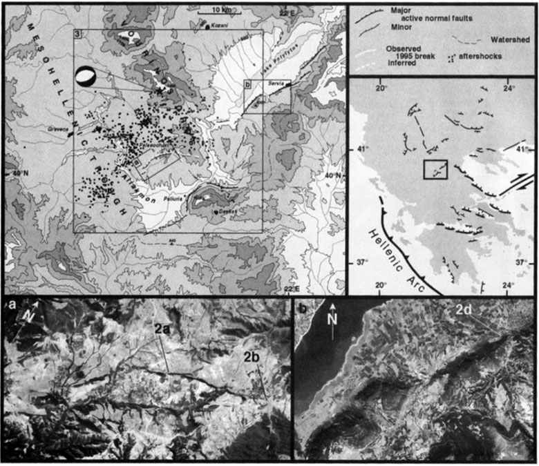 GRIS051F12 - Fault and aftershock distribution map with SPOT images