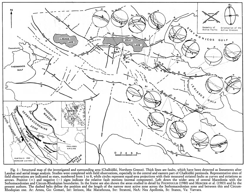 GRIS111F01 - Structural map of Chalkidiki area and mesostructural analyses