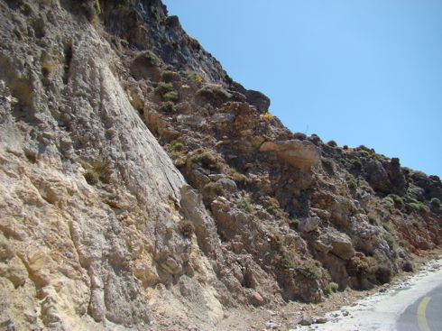 cataclastic zone, Palaeochora-Tympaki Fault